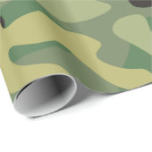 Camouflage Green | Army Birthday Party Geschenkpapier (Rolleneckpunkt)