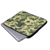 Camouflage Green Army Laptop Case Sleeve (Vorne Knopf)