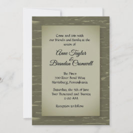 Camouflage Green Bark Design Hochzeit Einladung