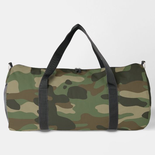 Camouflage Green Camouflage Army Pattern Duffle Bag (Rückseite)