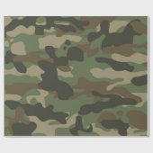Camouflage Green Camouflage Army Pattern Geschenkpapier (Flach)