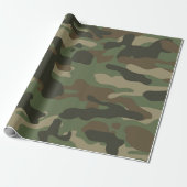 Camouflage Green Camouflage Army Pattern Geschenkpapier (Ungerollt)