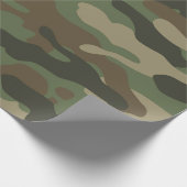 Camouflage Green Camouflage Army Pattern Geschenkpapier (Ecke)