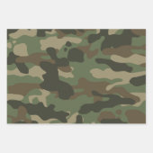 Camouflage Green Camouflage Army Pattern Geschenkpapier Set (Vorderseite)