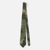 Camouflage Green Camouflage Army Pattern Krawatte (Vorderseite)