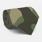Camouflage Green Camouflage Army Pattern Krawatte (Gerollt)
