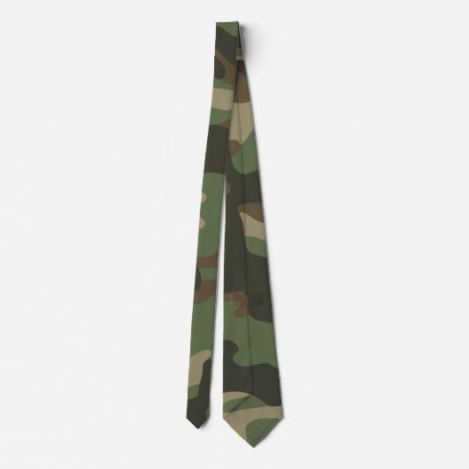 Camouflage Green Camouflage Army Pattern Krawatte (Rückseite)