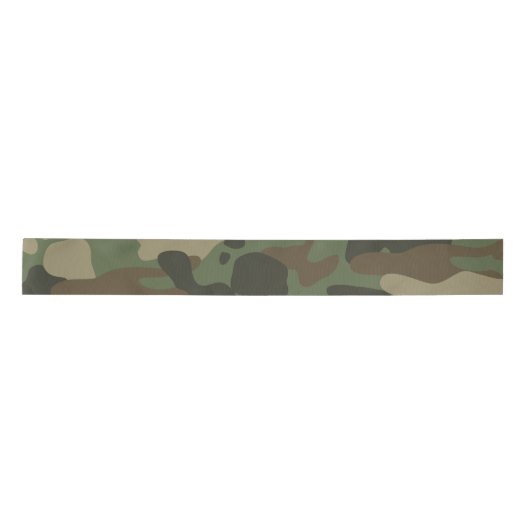Camouflage Green Camouflage Army Pattern Satinband (Vorderseite)