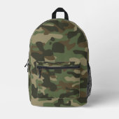 Camouflage Green Camouflage Army Pattern School Bedruckter Rucksack (Vorderseite)