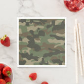 Camouflage Green Camouflage Army Pattern Serviette (Beispiel)