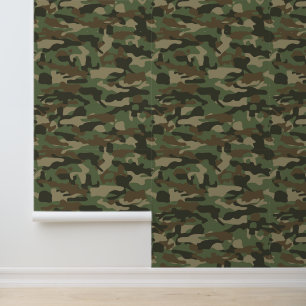 Camouflage Green Camouflage Army Pattern Tapete