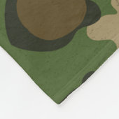 Camouflage Green Fleecedecke (Ecke)