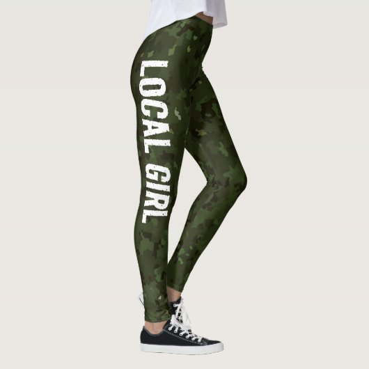 CAMOUFLAGE GREEN LG LOCAL GIRL LEGGINGS (Rechts)
