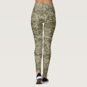 Camouflage | Green Pixel Camouflage Leggings (Rückseite)