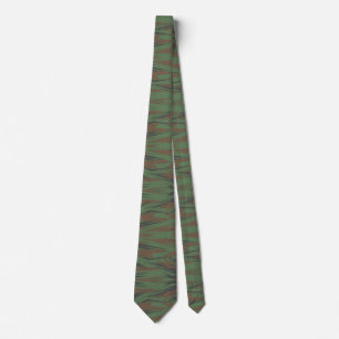 Camouflage Green und Brown Tiger Krawatte