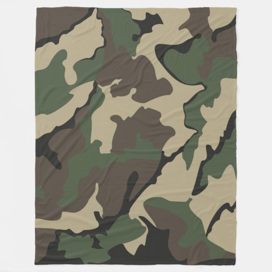 Camouflage, große Fleecedecke (Vorderseite)