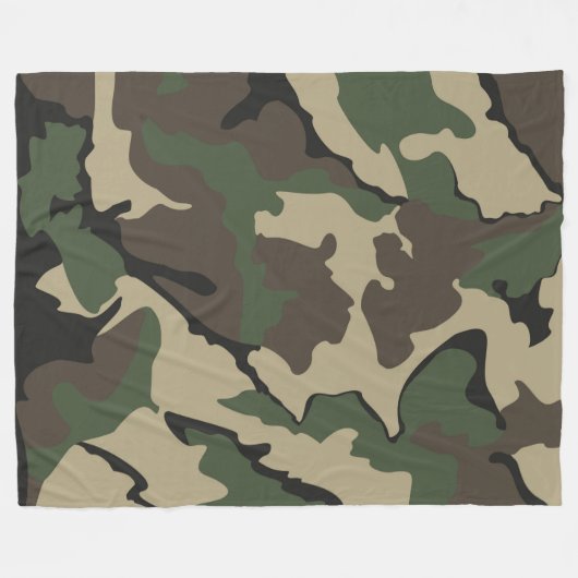 Camouflage, große Fleecedecke (Vorderseite (Horizontal))