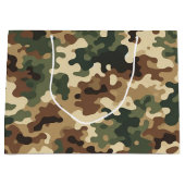 Camouflage Große Geschenktüte (Vorderseite)