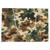 Camouflage Große Geschenktüte (Rückseite)