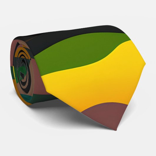 Camouflage große Steine Rainbow Pattern Krawatte (Gerollt)