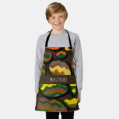 Camouflage große Steine Rainbow Pattern Schürze (Getragen)