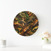 Camouflage Große Wanduhr (Zuhause)