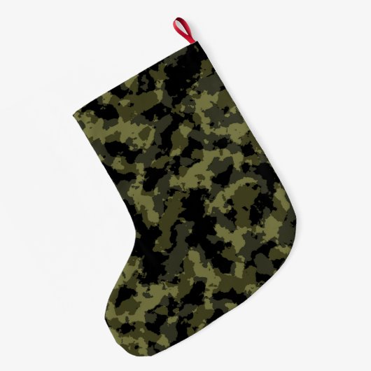 Camouflage Großer Weihnachtsstrumpf (Rückseite (Hängend))
