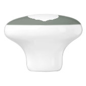 Camouflage Grün des Hirschknotenziehers Keramikknauf (Seitenansicht)