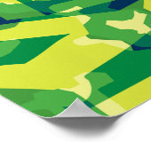 Camouflage grün schwitzen poster (Ecke)