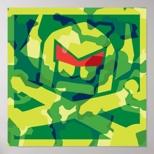 Camouflage grün schwitzen poster (Vorne)