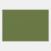Camouflage grün (Vollfarbe) Geschenkpapier Set (Vorderseite 2)
