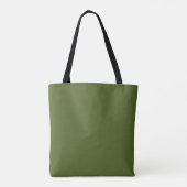 Camouflage grün (Vollfarbe) Tasche (Rückseite)