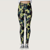Camouflage Grüne Leggings - Taktischer Yoga-Plan f (Vorderseite)