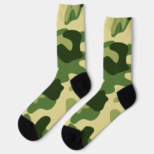 Camouflage Grüne Socken (Linkes Detail)