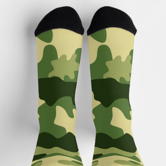 Camouflage Grüne Socken (Oben)
