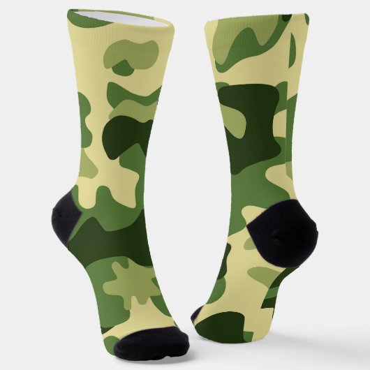 Camouflage Grüne Socken (Gewinkelt)