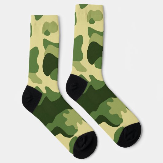 Camouflage Grüne Socken (Rechts)