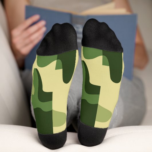 Camouflage Grüne Socken (Unterseite)