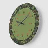 Camouflage grüne Uhr der militärischen Zeitmauer (Winkel)