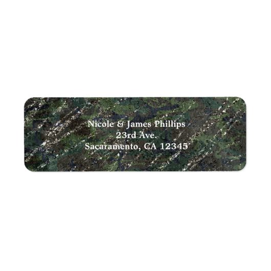 Camouflage Grüne und Silberne Armee Sparkle Elegan (Vorne)