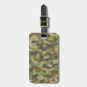 Camouflage-Grüntöne u. Braun Gepäckanhänger (Vorderseite vertikal)