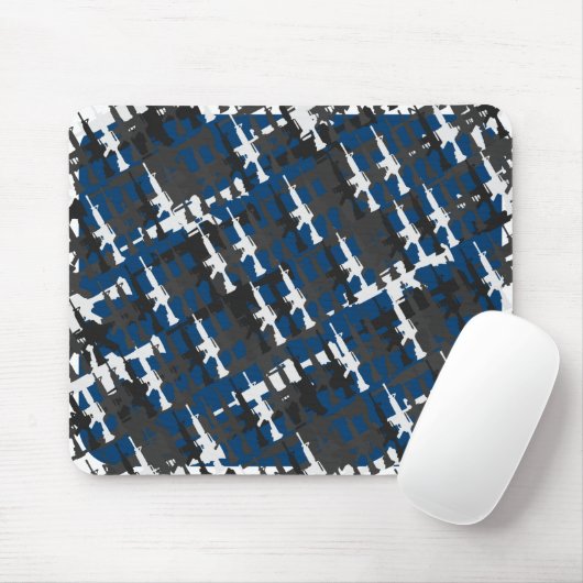 Camouflage Gun Computer Games Style Cool militäris Mousepad (Mit Mouse)