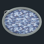Camouflage Gürtelschnalle<br><div class="desc">Gürtelschnalle in blauer Camouflage. Passen Sie dieses Objekt an oder kaufen Sie,  wie es ist.</div>