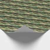 Camouflage Hakki gepunktet gestreiftes Muster Geschenkpapier (Ecke)