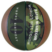 Camouflage Happy Birthday World's Best Basketball (Vertikal)