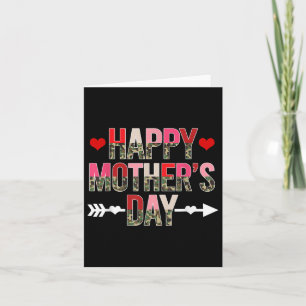 Camouflage Happy Mothers Day for Women Mama Oma Karte
