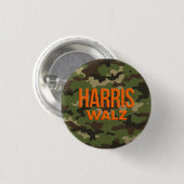 Camouflage Harris Walz 2024 Button (Vorne & Hinten)