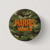 Camouflage Harris Walz 2024 Button (Vorderseite)