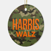 Camouflage Harris Walz 2024 Keramik Ornament (Links)