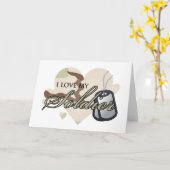 Camouflage Heart Karte (Gelbe Blume)